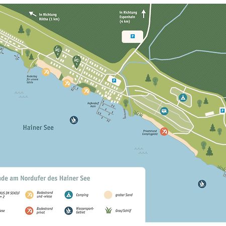 Haus Im Schilf 1 - Ferienwohnungen Am Hainer See Bei Leipzig Neukieritzsch Exterior foto